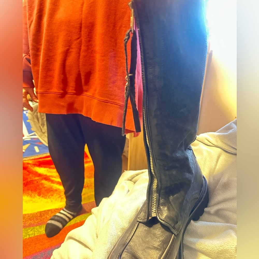A.S.98 Black Leather Combat Boots Brand New worn once!!! - Picture 2 of 11